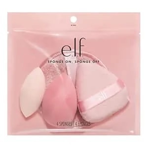 E.L.F. Sponge On, Sponge Off Kit, Four-Piece Makeup Sponge Set For Flawlessly Applying, Blending & Removing Face Makeup, Vegan & Cruelty-Free