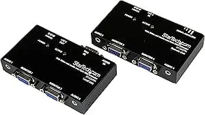 Startech.Com VGA Video Extender Over Cat 5 With Audio - Up To 500ft (150m) - VGA Over Cat5 Extender - 1 Local And 1 Remote , TAA (ST122UTPA)