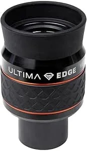 Celestron 93452 Ultima Edge 18mm Parfocal Ultra Flat Field Eyepiece Designed For 1.25" Focusers - Incredibly Crisp Views, Fully Multi-Coated Lens, Moulded Rubber Grip, Black