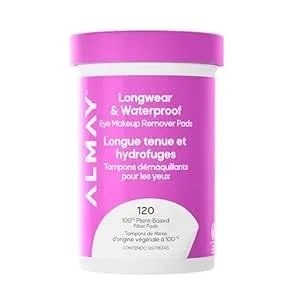 Almay Makeup Remover Pads, Longwear & Waterproof, Hypoallergenic, Fragrance-Free, Dermatologist & Ophthalmologist Tested (Packaging May Vary), 120 Count
