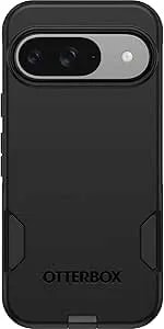 Otterbox Google Pixel 9 & 9 Pro Commuter Series Case - Black, Ultra-Sleek, Wireless Charging Compatible, Raised Edges Protect Camera & Screen (Ships In Polybag)