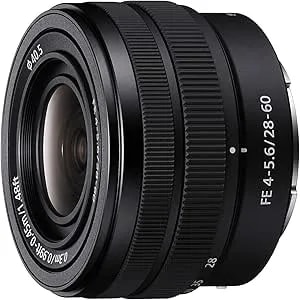 Sony Fe 28-60mm f4-5.6 Full-Frame Compact Zoom Lens (sel2860) (Renewed)
