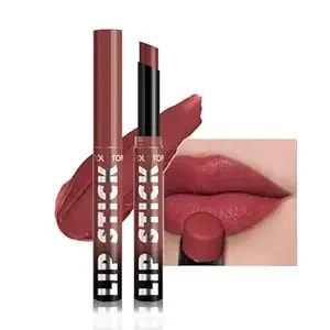 Cool Story Matte Lipstick Lightweight Blurring Formula With High Impact Pigment, Long-Lasting, 0.07 Oz (Rose Wood)