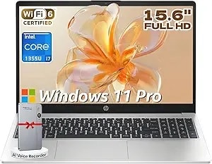Hp 2026 15.6" Laptop 250 g10, 13th Gen Intel i7-1355u (10-Core, Up To 5.0ghz), 15.6" Fhd Display, 20gb Ram, 512gb Ssd, Numeric Keypad, Webcam, Windows 11 Pro, Wifi 6, Bluetooth