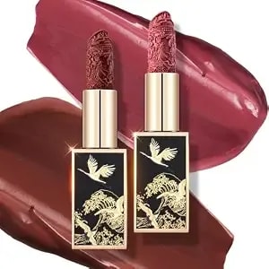 Catkin Moist Lipstick Hydrating High Impact Color Infused With Vitamin E And Avocado Oil Smooth Soft Texture Long Lasting Red Glow Finish 2pcs 05