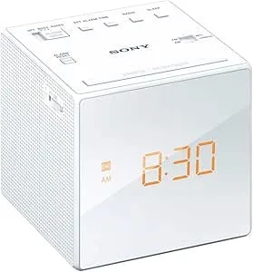 Sony Clock Radio Icf-c1: Fm / Am / Fm Wide Corresponding Sleep Timer White Icf-c1 W