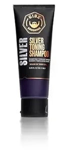 Gibs Silver Toning Shampoo For Hair & Beard, 3.25oz (Travel Size)