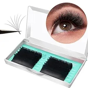 Easy Fan Lashes Blooming Lash Extension Faux Mink Auto Flowering 0.07d Curl Professional Salon 8-15mm Eyelash Extensions (0.07-D-mix8-15mm)