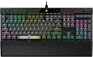 Corsair K70 MAX RGB Magnetic Mechanical Wired Gaming Keyboard – MGX Adjustable Switches, Simultaneous SOCD And Rapid Trigger, PBT Double-Shot Keycaps, Sound Dampening, 8000Hz Polling, Qwerty NA, Black