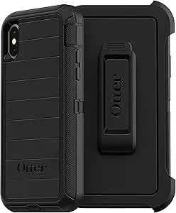 Otterbox Defender Series Rugged Case & Holster For Iphone Xs & Iphone X - Non-Retail Packaging - Black (With Microbial Defense)