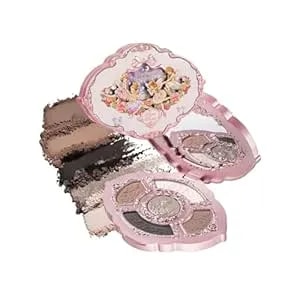 Flower Knows Midsummer Fairytales Embossed Five-Color Makeup Palette,Nude Eyeshadow With 4 Matte + Shimmer Shades,Blendable Smooth Cute Face Makeup,0.23 Oz(01 Hazel Fawn)