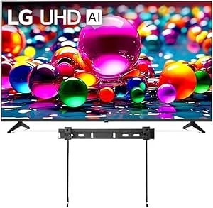Lg 50" (2025 Model) Uhd Ai ua75 Smart Tv hdr10 Bluetooth a7 Ai Processor 4k gen8 Filmmaker Mode Webos 25 + Wall Mount Compatible With Alexa(Renewed)