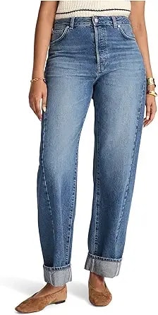 Madewell Women'S Pieced Barrel With Cuff In Mosby Wash