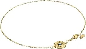 Alex And Ani Path Of Symbols Adjustable Ring For Women, Evil Eye Charm, .925 Sterling Silver, Fits Ring Sizes 6 To 9