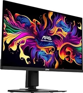 Msi Mag 271qpx Qd-Oled, 27 Oled Gaming Monitor, 2560 X 1440 (Qhd), 0.03ms Response Time, 360hz, True Black Hdr 400, Hdmi, Dp Port, Usb Type C, Tilt, Height, Black