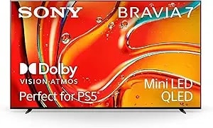 Sony 75 Inch Mini Led Qled 4k Ultra Hd Tv Bravia 7 Smart Google Tv With Dolby Vision Hdr And Exclusive Features For Playstation®5 (K-75xr70)