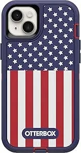 Otterbox Iphone 14 Plus (Only) - Defender Series Case - American Flag - Rugged & Durable - With Port Protection - Case Only - Non-Retail Packaging