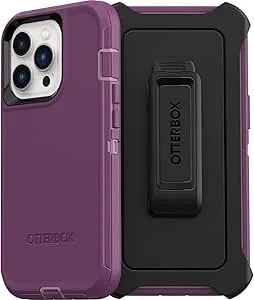 Otterbox Iphone 13 Pro (Only) Defender Series Case - Happy Purple, Rugged & Durable, With Port Protection, Includes Holster Clip Kickstand