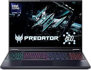Acer Predator Helios Neo 16 Ai Gaming Laptop - Intel Core Ultra 9 Processor 275hx - Nvidia Geforce Rtx 5070 Ti - 16" Wqxga 240hz G-Sync - 16gb ddr5 - 1tb Gen 4 Ssd - Killer Wi-Fi 6e - phn16-73-92b8