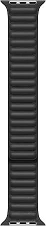Apple Watch Band - Leather Link (40mm) - Black - Small/Medium