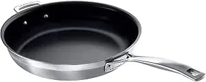 Le Creuset 3-Ply Non-Stick Frying Pan, Stainless Steel, 30 Cm