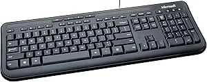 Microsoft Wired Desktop 600 (Black) - Wired Keyboard And Mouse Combo. Usb Connectivity. Spill Resistant Design. Plug And Play