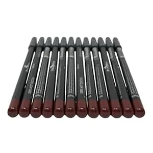 12 Pcs Italia-Deluxe Ultra Fine Lip Liner, Creamy, Long Lasting, High Pigmented Pencil (1060 Hot Cocoa)