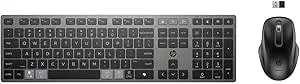 Hp 725 Keyboard & Mouse - Usb Type A Scissors Wireless Bluetooth/Rf 2.40 Ghz Keyboard - Nightfall Black - Usb Type A Wireless Bluetooth/Rf Mouse - Multi Surface - 4000 Dpi - 5 Button - Scroll Wheel