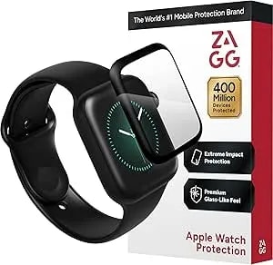 ZAGG Invisibleshield Glassfusion - Made For Apple Watch Series 7 And Series 8 (41mm) - Extreme Hybrid Glass Screen Protection