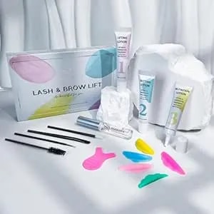 Permania Lash Lift Kit, Tube Design Easy To Apply Brow Lamination Kit, For Natural Results Instant Lifting & Curling With Detailed Instruction (With Liquid Glue)
