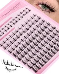 Fairy Lash Clusters Manga Eyelash Clusters Wispy Individual Lashes Natural Cluster Eyelash Extensions 8-16mm Anime Lashes Clusters Spiky Diy Lash Extension By Eefofnn (124pcs,C Curl)