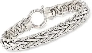 Ross-Simons Wheat-Link Bracelet In Sterling Silver
