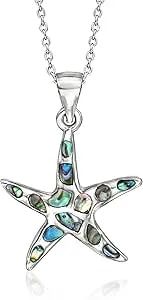 Ross-Simons Abalone Shell Pendant Necklace In Sterling Silver. 18 Inches