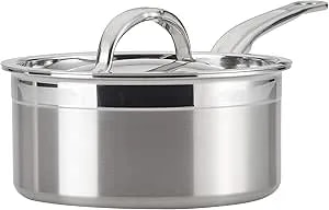 Hestan - Probond Collection - Professional Clad Stainless Steel Sauce Pan, Induction Cooktop Compatible, 1.5 Quart