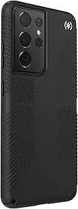 Speck Products Presidio2 Grip Samsung Galaxy S21 Ultra 5G Case, Black/Black/White