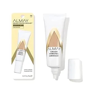 Almay Anti-Aging Concealer, Face Makeup With Hyaluronic Acid, Niacinamide, Vitamin C & E, Hypoallergenic-Fragrance Free, 010 Light, 0.37 Fl Oz (Pack Of 1)