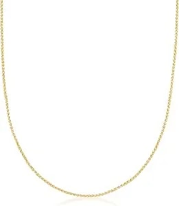 Ross-Simons 1mm 14kt Yellow Gold Wheat-Chain Necklace