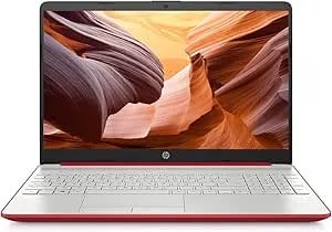 HP 2023 15'' HD IPS Laptop, Windows 11, Intel Pentium 4-Core Processor Up To 2.70GHz, 8GB RAM, 128GB SSD, HDMI, Super-Fast 6th Gen Wifi, Dale Red (Renewed)