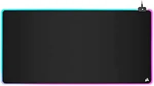Corsair mm700 Rgb Extended 3xl Cloth Gaming Mouse Pad/Desk Mat - Massive 1,220mm X 610mm (48” X 24”) Cloth Surface, 360° Three-Zone Rgb Lighting, Two Usb Ports - Black