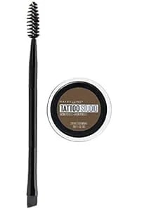 Maybelline Tattoostudio Brow Pomade Long Lasting, Buildable, Eyebrow Makeup, Medium Brown, 1 Count