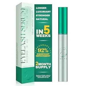 Vegan Lash Serum For Enhanced Length & Density, Strengthens And Conditions, Gentle Formula For Sensitive Eyes, 3ml (2-Month Supply)