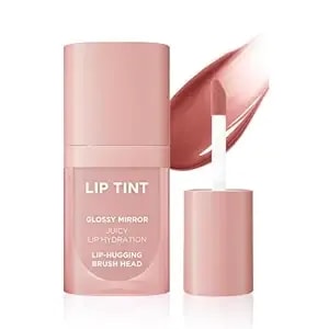 Trendy Peach Lip Tint, Water Light Mirror Finish, Brightening, Hydrating, Long-Lasting Non-Sticky Lip Gloss