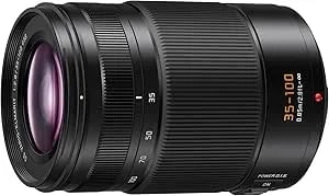 Panasonic Lumix Micro Four Thirds Camera Lens, Leica Dg Vario-Elmarit 35-100mm / f2.8 / Power O.I.S. - H-es35100