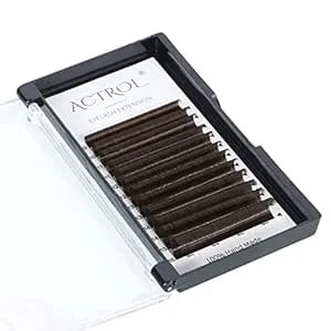 Colored Eyelash Extensions Easy Fan 9-16mm Mixed Brown D Curl Easy Fanning 0.07mm Self Premade Volume Lash Supplies