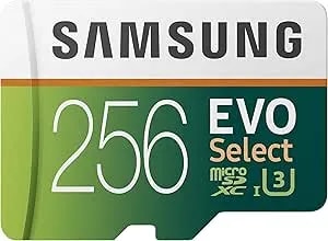 Samsung (Mb-me256ga/Am) 256gb 100mb/S (u3) Microsdxc Evo Select Memory Card With Full-Size Adapter