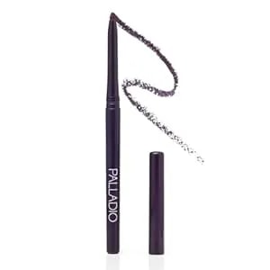 Palladio Retractable Waterproof Eyeliner, Richly Pigmented Color And Creamy, Slip Twist Up Pencil Eye Liner, Smudge Proof Long Lasting Application, All Day Wear, No Sharpener Required, Exotic Plum