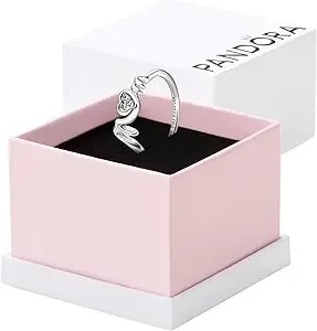Pandora Mom Pavé Heart Ring - Gift For Her - Ring For Women - Gifts For Mom - Sterling Silver With Cubic Zirconia - With Gift Box