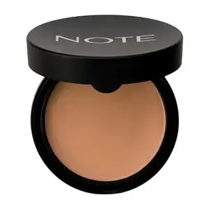 Note Cosmetique Luminous Silk Compact Powder - Medium Buildable Coverage - Weightless Setting Powder Foundation - 01 Beige - 0.4 Oz