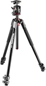 Manfrotto 190XPRO Aluminum 3-Section Tripod Kit With Ball Head (MK190XPRO3-BHQ2)
