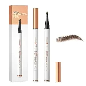 Microblading Eyebrow Pencil 4 Fork Tip, 2026 New Magic Eyebrow Pencil Precise Brow Pen Microblading Eyebrow Pencil, Waterproof Eye Brown Makeup Long-Lasting Pencil For Women (Dark Brown)